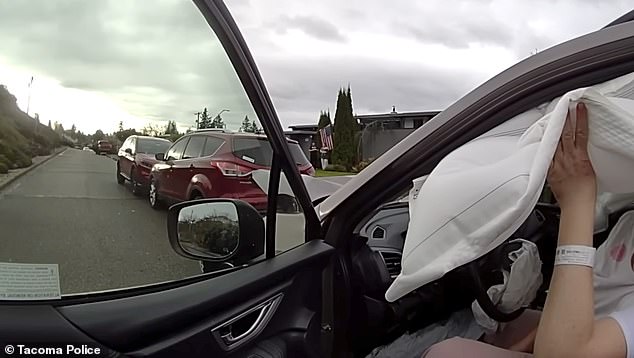 Three days after her third arrest, on November 23, the sheriff's office said it was called out to a fourth incident involving the same woman after she struck a parked car in Tacoma