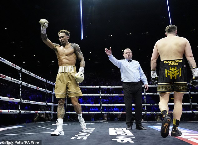 Whittaker faced backlash for his first and second fight with Cameron (pictured right)