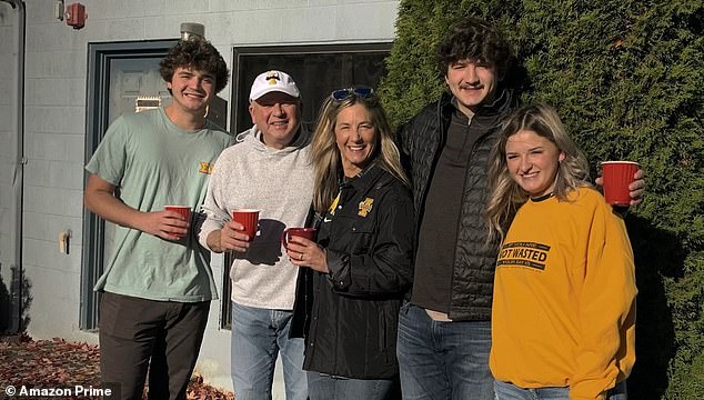 Hunter, Jim, Stacy, Ethan and Maizie Chapin (left to right) seen together the weekend before the murders