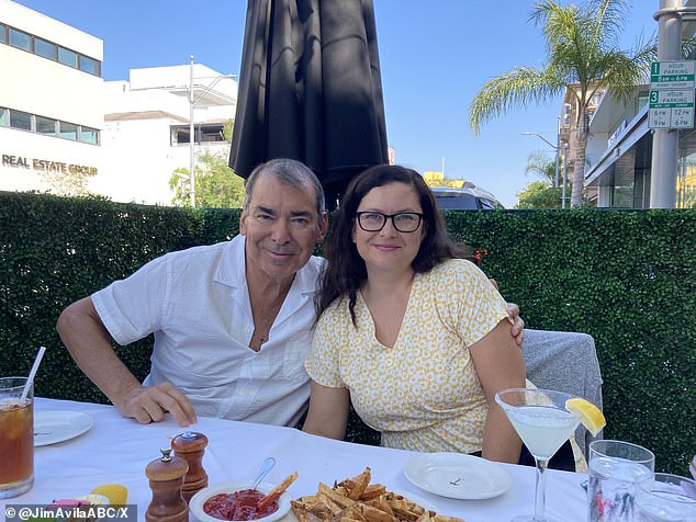 Avila is pictured alongside his daughter Jenny. He shared the photo on X, writing: 'My one and only daughter. Jenny. What a sweetheart'