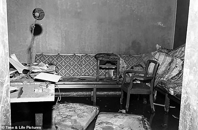 Hitler was notoriously guarded about his private life and wanted to keep his medical history secret, even after he committed suicide. His bunker, where he ended his life, is pictured