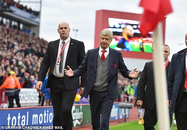 'After one game Arsene Wenger called us a rugby team and then he wanted to ban throw-ins,' says Pulis of the then Arsenal manager