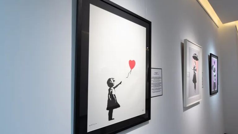 The recovered painting back in the gallery. Pic: Metropolitan Police