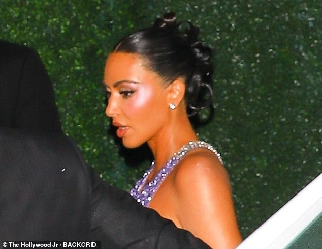 Multiple theories are swirling – including that Meghan has made a powerful Hollywood enemy in the shapely form of Kim Kardashian, pictured, as a result of allegedly asking for the pictures to be taken down