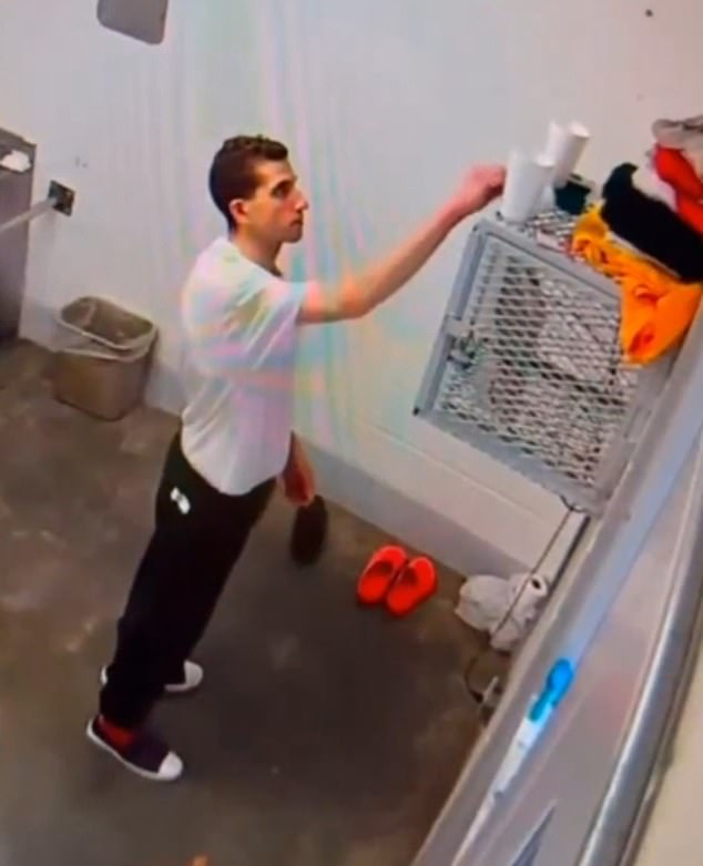 Bryan Kohberger (pictured in his prison cell) must pay the families of Madison Mogen and Kaylee Goncalves additional restitution of about $3,000