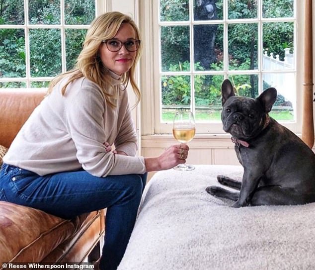 In recent years the breed has seen a soaring popularity among celebrities, including Reese Witherspoon (pictured with her dog Pepper)