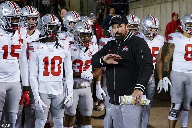 Ohio State head coach Ryan Day reportedly required security at his home after last year's loss