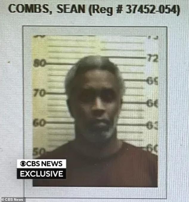 Sean 'Diddy' Combs, 56, will remain behind bars at a New Jersey prison for longer than expected. He is pictured in his booking photo at the Fort Dix Federal Correctional Institute in New Jersey