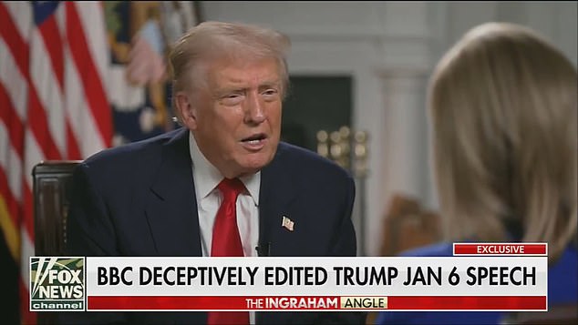 Donald Trump said he has 'an obligation' to sue the BBC, confirming he will do so for $1billion (£760million) over Panorama's use of a doctored speech