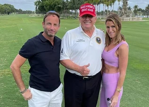 Jonathan Braun, 41, (left, pictured with Trump after his sentence was commuted) who had his prison sentence commuted by Donald Trump is back behind bars after a string of alleged crimes