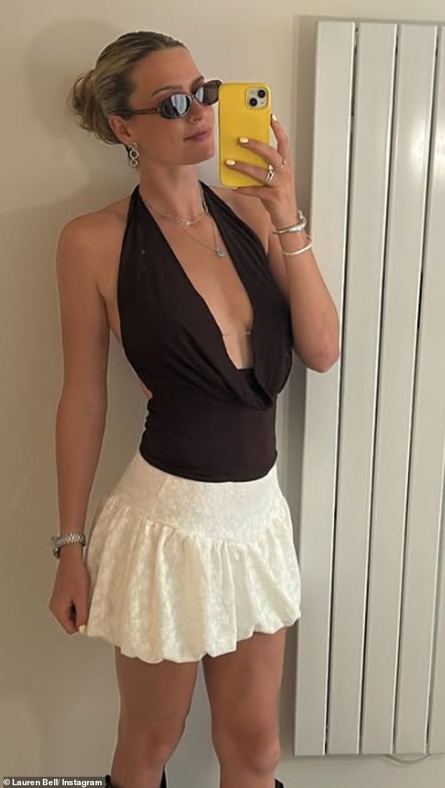 Thousands of excited Indian fans have dubbed England seamer Lauren Bell 'the world's most beautiful cricketer'