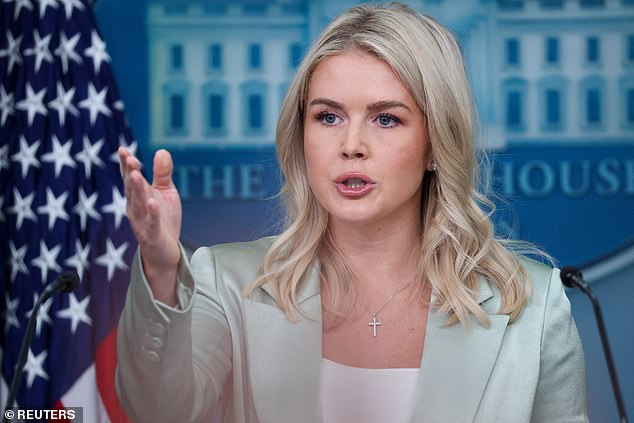 A reporter asked Trump's Press Secretary Karoline Leavitt whether the White House was trying to pressure Boebert at the meeting to not sign a petition calling for the full release of the Epstein files