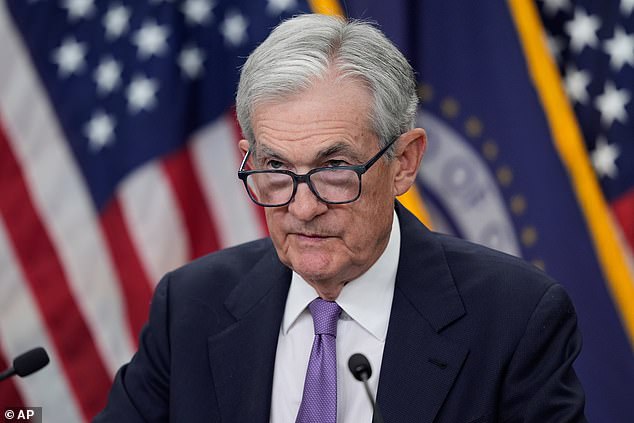 Uncertainty: US Federal Reserve chair Jerome Powell (pictured) has cautioned that an end-of-year interest rate reduction is not a ‘foregone conclusion’