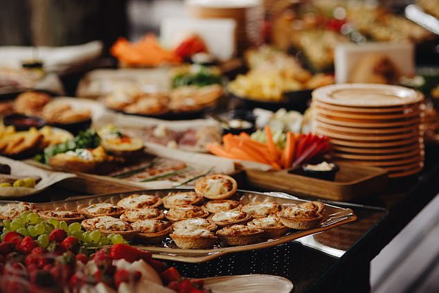 Some 36 per cent of people said they actually prefer small platters or a buffet-style feast to a traditional sit-down meal (file image)