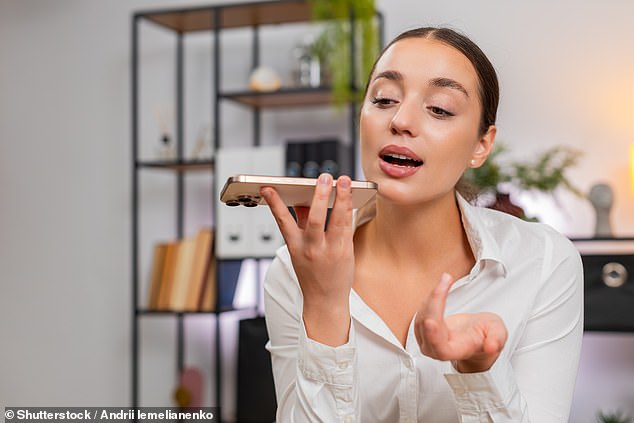 Gen Alpha won't ever need to use a keyboard when they enter the workforce, according to a new report. Instead, youngsters will just send voice messages in the office (stock image)