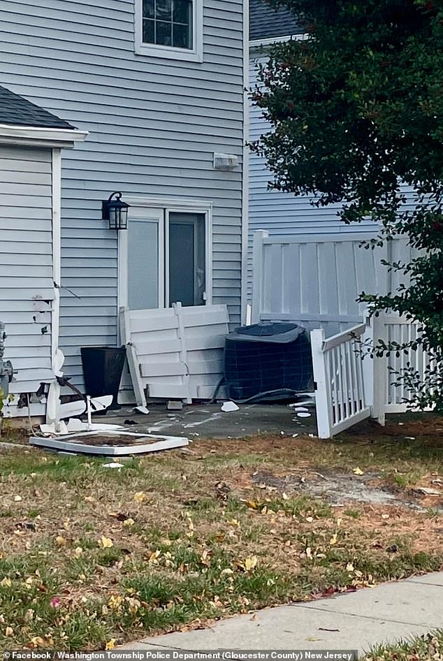 The 13-year-old girls crashed their mother's white SUV into two air conditioners, the back of a condominium, a fence and a curb