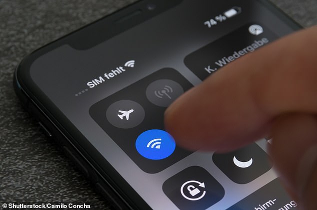 Google is telling smartphone users to avoid using public Wi-Fi because 'these networks can be unencrypted and easily exploited by attackers' (file photo)