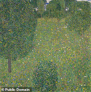 Klimt's 1908 Blumenwiese, or Blooming Meadow