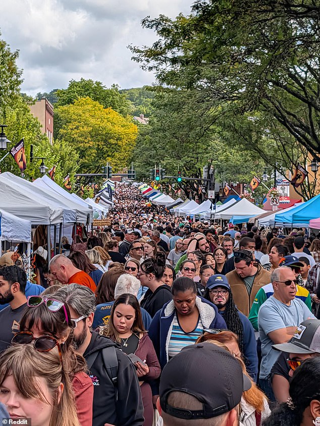 Sleepy Hollow, with a population of around 11,500, has been hit with between 150,000 and 200,000 visitors this year and last