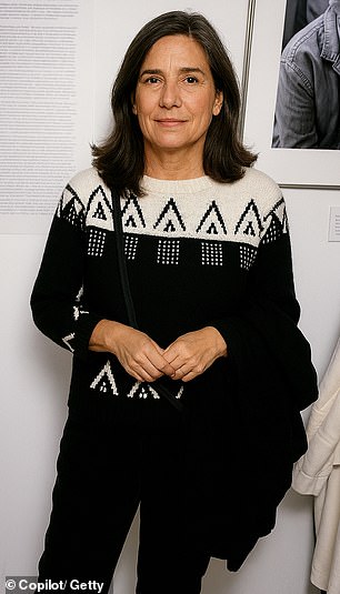 She's seen in the AI-generated image