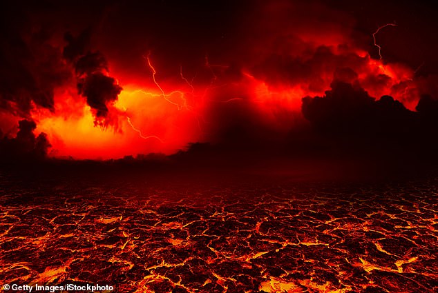 Kang described hell as being a barren, cracked landscape with no grass or plants