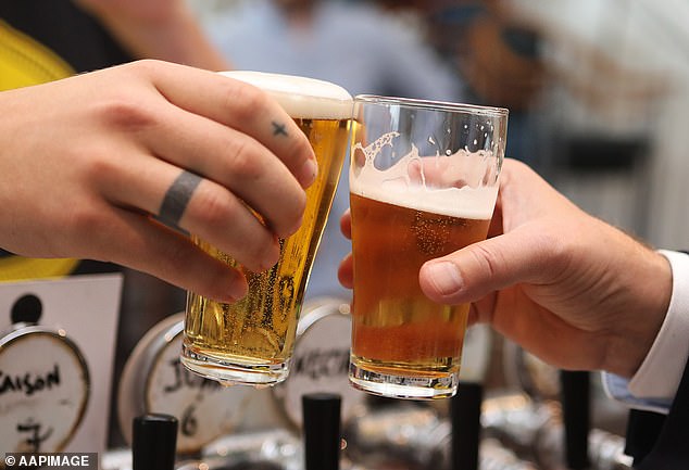 'If you really want to set the stage for yourself long-term, limit or remove alcohol,' he explained in the beginning of the video (stock image)