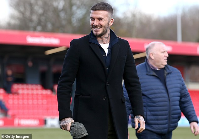 Salford City co-owner Sir David Beckham visits the Peninsula Stadium where he has become much more hands-on of late. The club have a new ownership structure