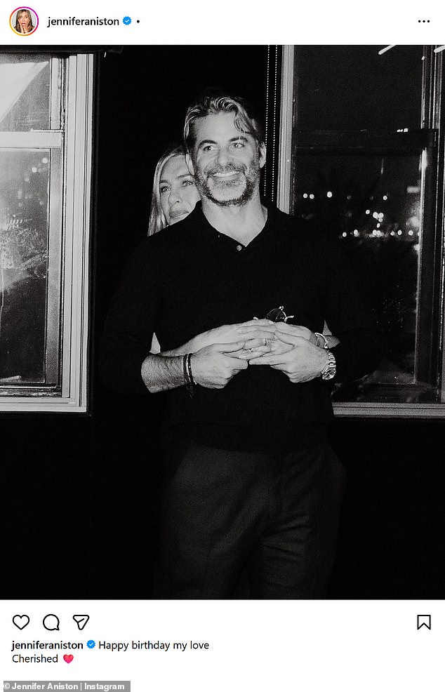 Jennifer Aniston, 56, made her relationship with Hollywood hypnotist and 'love guru' boyfriend Jim Curtis, 50, Instagram official on Sunday