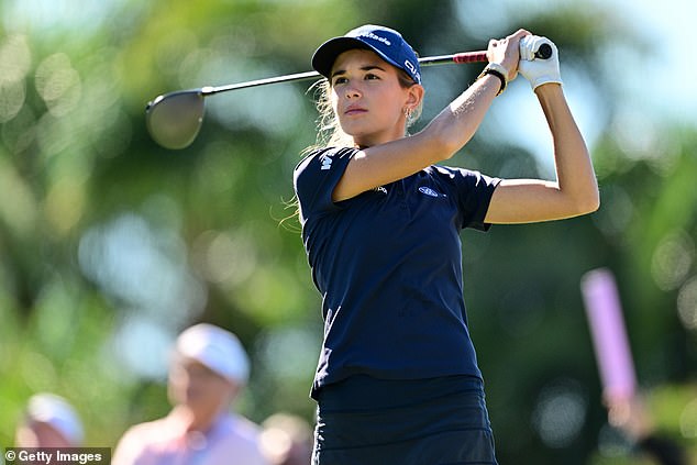 Kai Trump made her LPGA debut at The ANNIKA tournament in Florida on Thursday