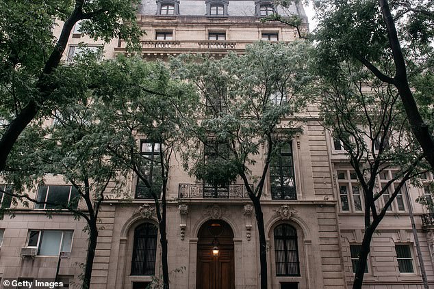 The former NBC anchor was invited to Epstein's Upper East Side townhome (pictured) for an intimate dinner honoring Prince Andrew