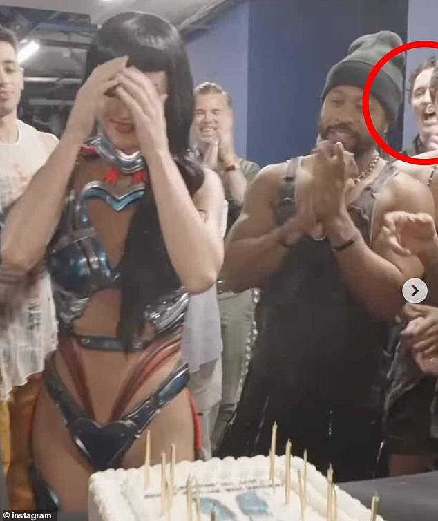 Perry also made a subtle Instagram debut with Trudeau, as he was seen in the background of her video smiling as the singer celebrated her birthday last week