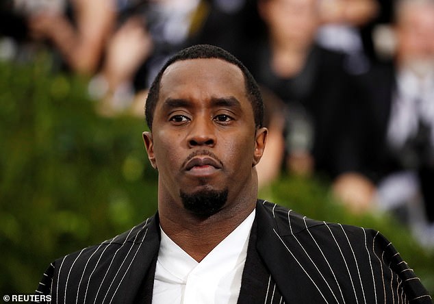 In the clip circulating on social media, he accused his ex of racketeering conspiracy and said the alleged investigation was 'worse than Diddy' - who is pictured in 2017
