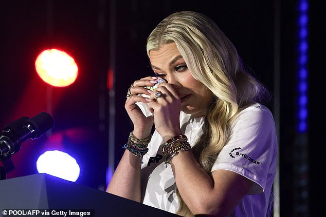 Erika Kirk's level of glossy composure is admirable, but also puzzling to me, writes Liz Jones