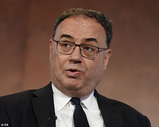 Concern: Bank of England Governor Andrew Bailey has warned that 'alarm bells' are ringing