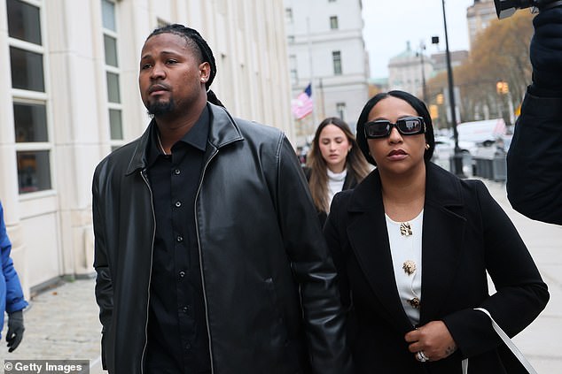 Cleveland Guardians pitcher Luis Ortiz arrives for his arraignment in Brooklyn, New York