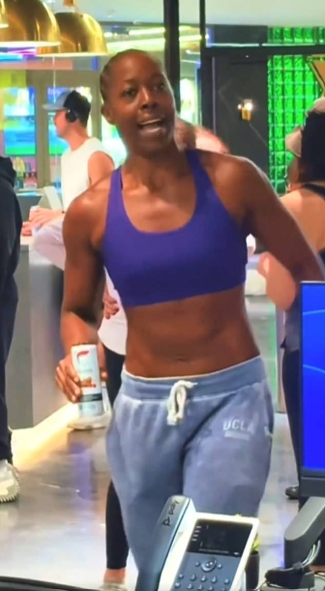 Hyman went into the gym and shouted to other patrons about her outrage regarding the trans individual