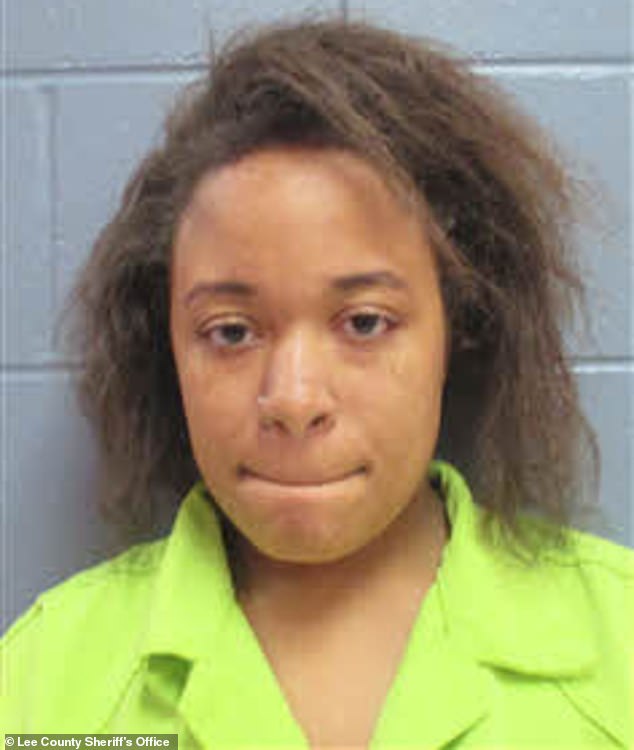 Nyla Simmons, 22, was taken into custody on November 3 by the Georgia Bureau of Investigation