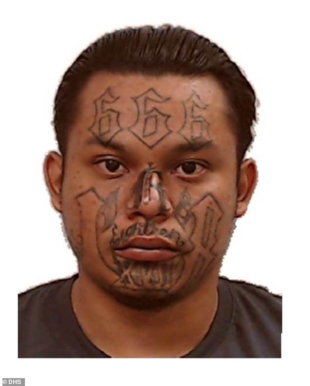 Antonio Israel Lazo¿Quintanilla, whose mugshot showed him with a 666 tattoo sprawled across his forehead, was arrested by ICE last month