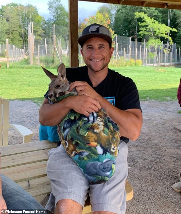 The 35-year-old left behind his son Kasen, with whom he 'cherished spending time with'