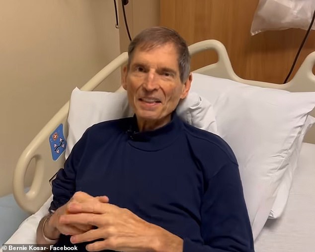 Bernie Kosar told fans from a hospital bed that he was prepared to undergo a third procedure this week