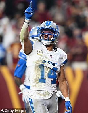 He appeared to point at the president's luxury box after