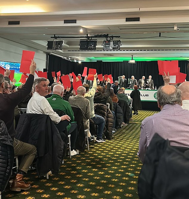 Celtic's AGM descended in chaos on Friday as supporters vented their fury at the board
