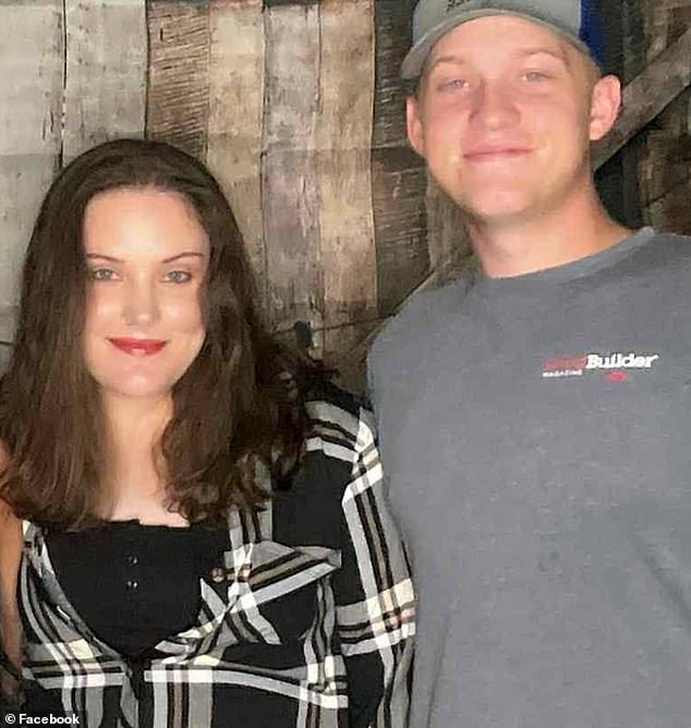 Sarah Beckstrom, 20, (left, with ex-boyfriend) succumbed to her injures on Thursday after her and fellow guardsman Andrew Wolfe, 24, were ambushed while on duty near the White House on Wednesday