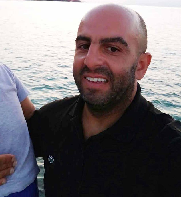 Samir Zitouni, 48, was one of 11 people injured during the mass stabbing on board a train on Saturday night