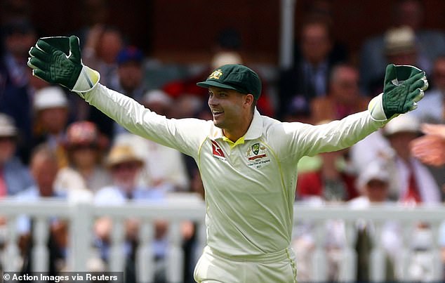 Alex Carey (pictured celebrating after stumping Jonny Bairstow) is one of the most popular cricketers in Australia - but is heavily disliked in England