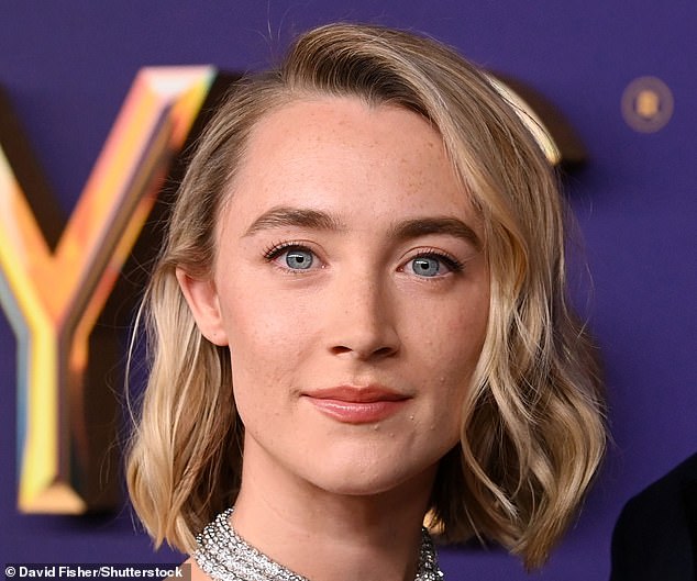 The analysis revealed that two Irish names top the list - 'Niamh' (searched for 124,800 times in the UK this year), and Saoirse (109,200 searches). Pictured: actress Saoirse Ronan
