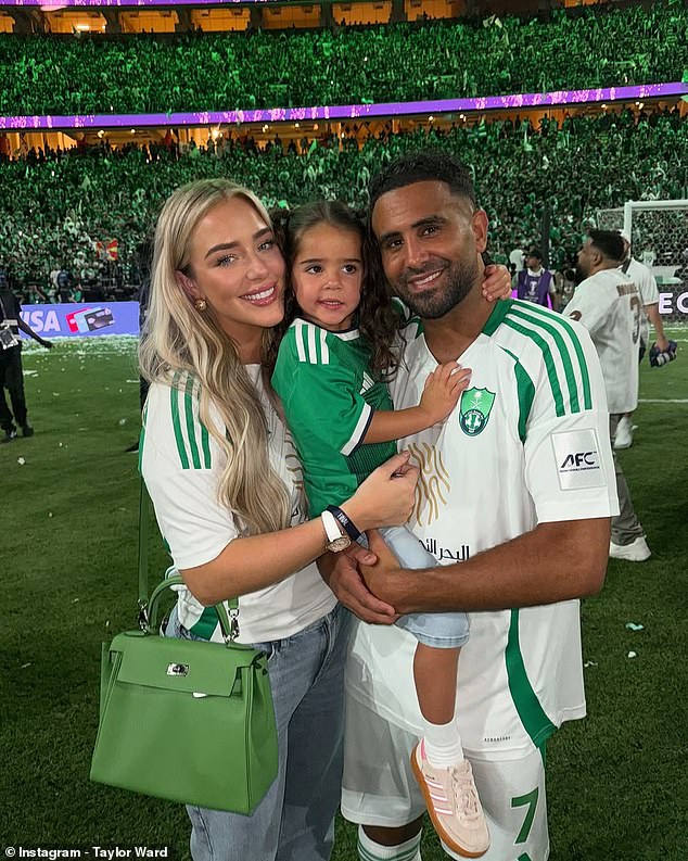 Riyad Mahrez and his wife Taylor Ward have welcomed a baby boy into the world