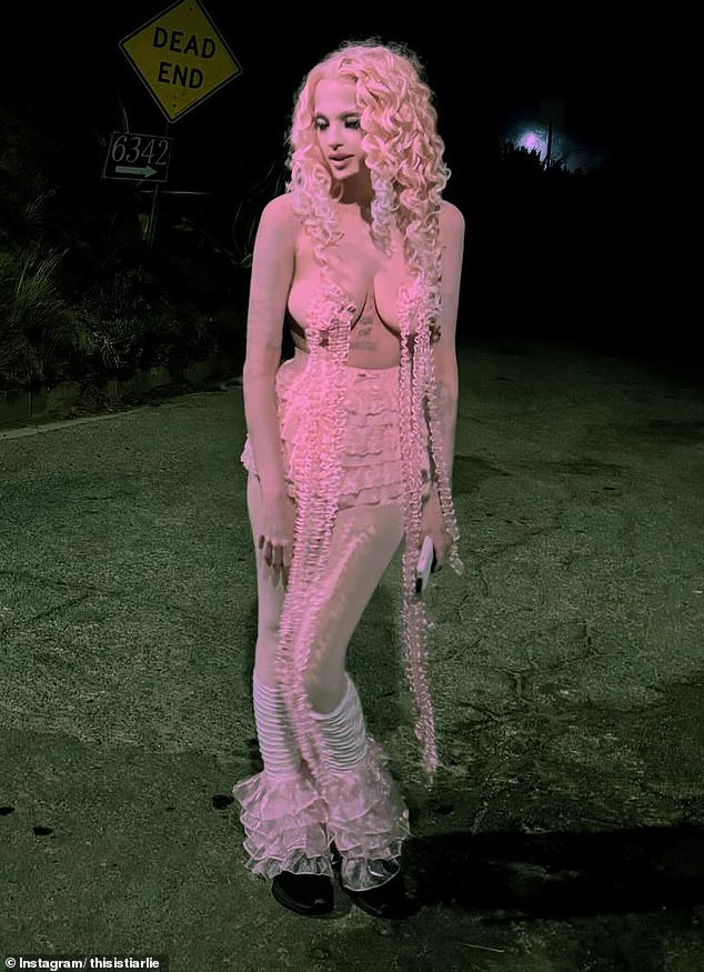 Charlotte Freud (pictured) has left little to the imagination after hinting at her split from Isaak Presley