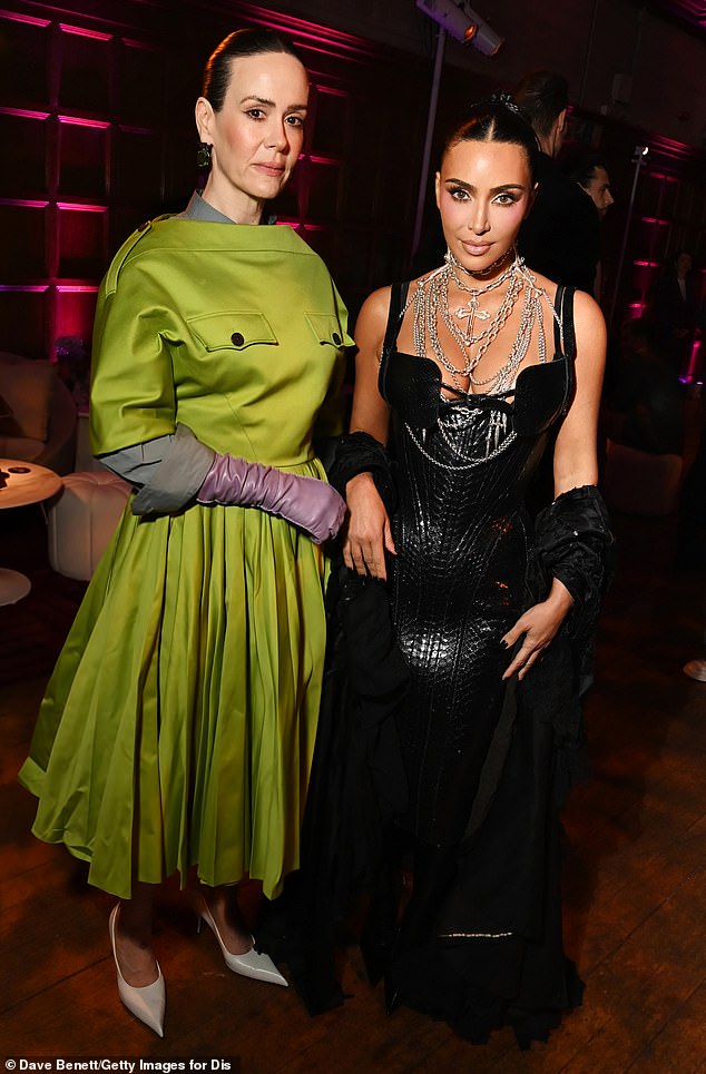 Sarah Paulson has admitted to an unexpected on-set mishap with Kim Kardashian while filming their upcoming legal drama All's Fair (seen on October 2025)