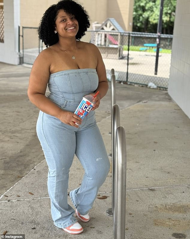 Akira Montague (pictured) sued TikTok star Brenay Kennard for allegedly breaking up her marriage to her ex-husband Tim Montague